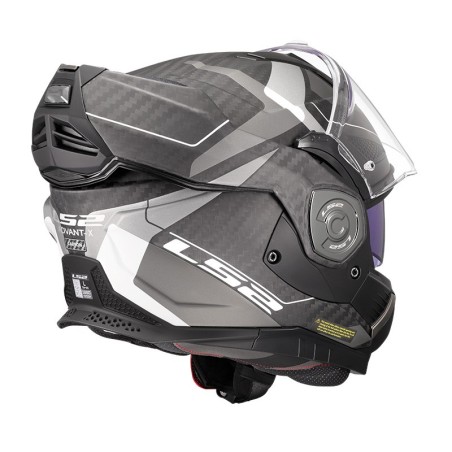 LS2 CASCO RIBALTABILE CARBONIO ADVANT X CARBON HORIZON MATT