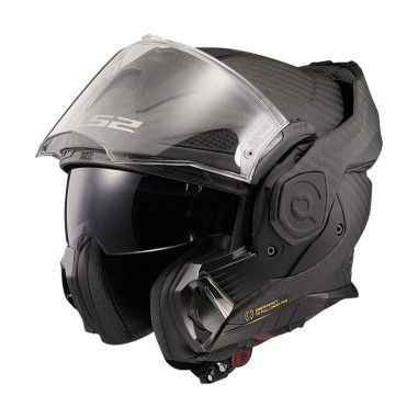 LS2 CASCO RIBALTABILE CARBONIO ADVANT X CARBON CARBON MATT