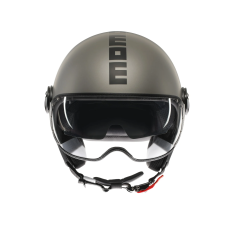 MOMO DESIGN CASCO JET FGTR EVO TITANIO OPACO / NERO