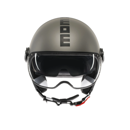 MOMO DESIGN CASCO JET FGTR EVO TITANIO OPACO / NERO
