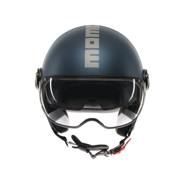 MOMO DESIGN CASCO JET FGTR EVO AVIO BLU / ARGENTO