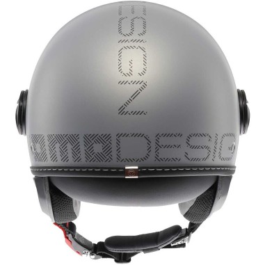 MOMO DESIGN CASCO JET FGTR EVO HIP GRIGIO OPACO / ARGENTO