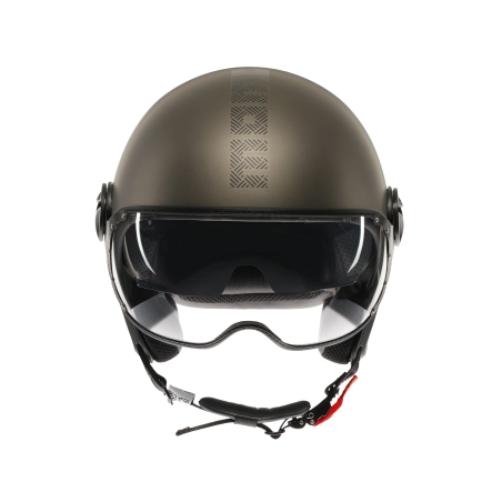 MOMO DESIGN CASCO JET FGTR EVO HIP BRONZO OPACO / PIETRA