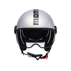 MOMO DESIGN CASCO JET FGTR EVO SPRING CERULIAN GRIGIO / ARGENTO