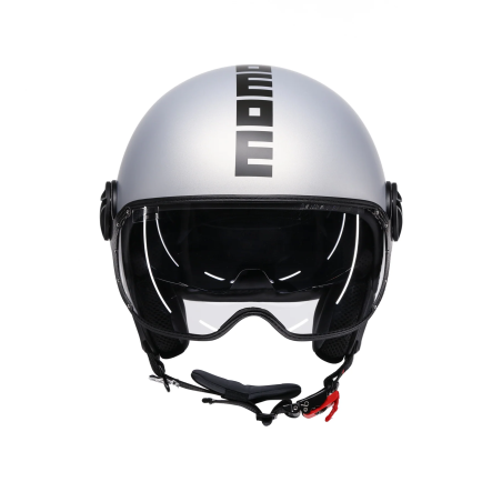 MOMO DESIGN CASCO JET FGTR EVO SPRING CERULIAN GRIGIO / ARGENTO