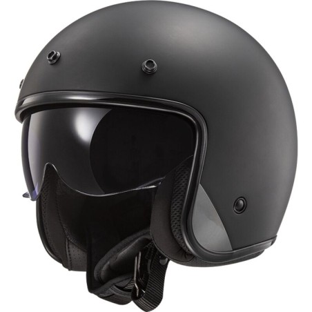 LS2 CASCO JET  BOB II BLACK MATT