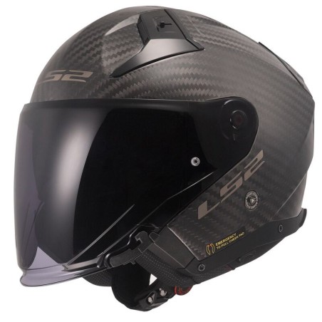 LS2 CASCO JET CARBONIO INFINITY II CARBON CARBON MATT