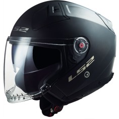 LS2 CASCO JET INFINITY II BLACK MATT
