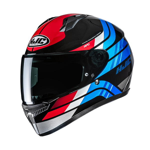 HJC CASCO INTEGRALE C10 HIPER ROSSO VERDE MC21