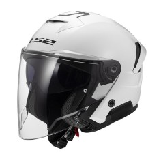 LS2 CASCO JET VERSO II GLOSS WHITE