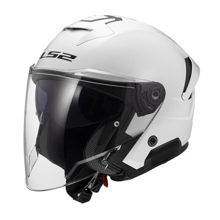 LS2 CASCO JET VERSO II GLOSS WHITE