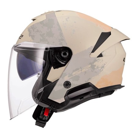 LS2 CASCO JET VERSO II AQUA MATT IVORY