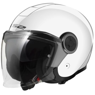LS2 CASCO JET CLASSY WHITE GL0SS