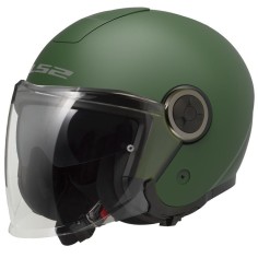 LS2 CASCO JET CLASSY MILITARY GREEN MATT