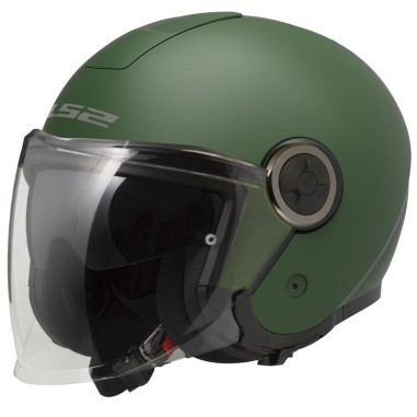 LS2 CASCO JET CLASSY MILITARY GREEN MATT
