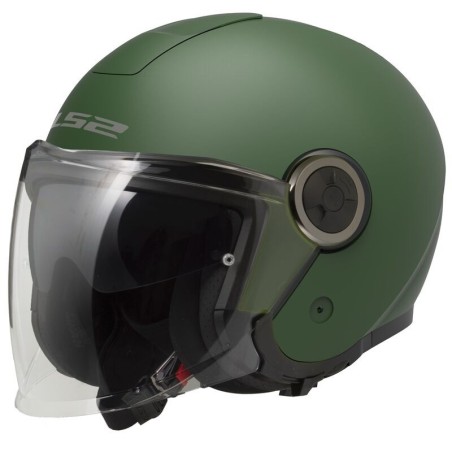 LS2 CASCO JET CLASSY MILITARY GREEN MATT