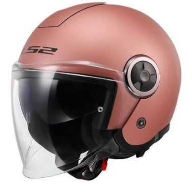 LS2 CASCO JET CLASSY GOLD PINK MATT