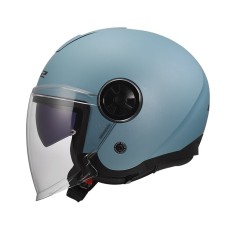 LS2 CASCO JET CLASSY PEARL BLUE MATT 2