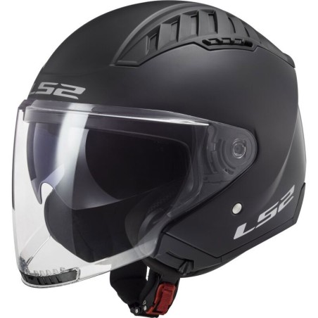 LS2 CASCO JET COPTER II BLACK MATT