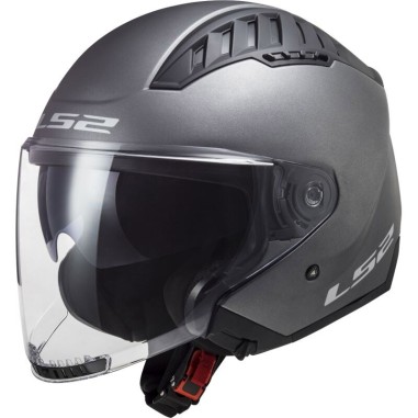 LS2 CASCO JET COPTER II TITANIUM MATT