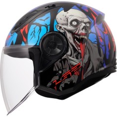 LS2 CASCO JET AIRFLOW II ZOMBIE II GLOSS