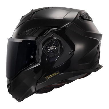 LS2 CASCO RIBALTABILE ADVANT X BLACK GLOSS