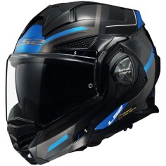 LS2 CASCO RIBALTABILE ADVANT X SPECTRUM BLACK BLUE GLOSS
