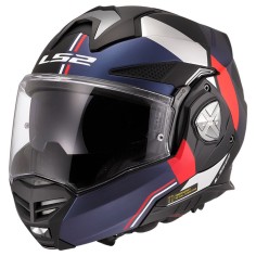 LS2 CASCO RIBALTABILE ADVANT X ULTRA BLACK BLUE RED MATT