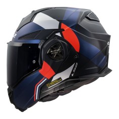 LS2 CASCO RIBALTABILE ADVANT X ULTRA BLACK BLUE RED MATT 2
