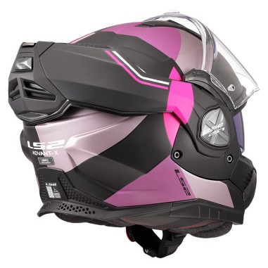LS2 CASCO RIBALTABILE ADVANT X ULTRA BLACK PURPLE PINK MATT