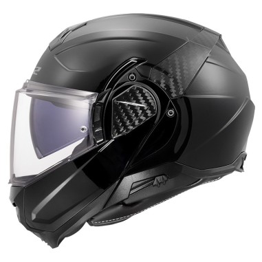 LS2 CASCO RIBALTABILE ADVANT II BLACK GLOSS