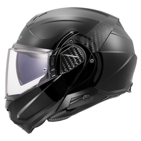LS2 CASCO RIBALTABILE ADVANT II BLACK GLOSS