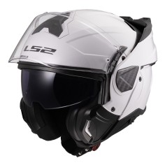 LS2 CASCO RIBALTABILE ADVANT II WHITE GLOSS 2
