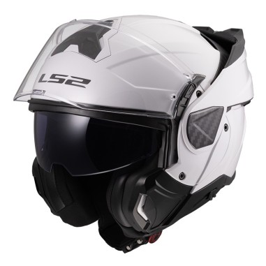 LS2 CASCO RIBALTABILE ADVANT II WHITE GLOSS