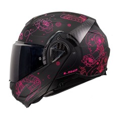 LS2 CASCO RIBALTABILE ADVANT II SOPHIA BLACK PINK MATT