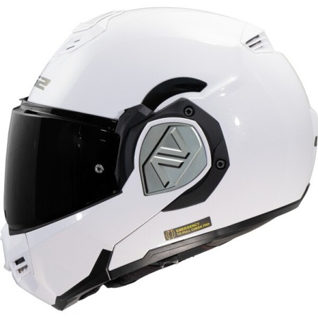 LS2 CASCO RIBALTABILE ADVANT WHITE GLOSS