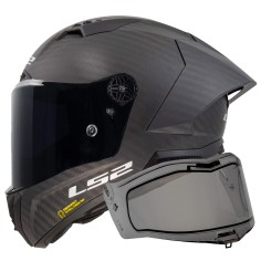 LS2 CASCO INTEGRALE THUNDER GP AERO CARBONIO + IRID FUME