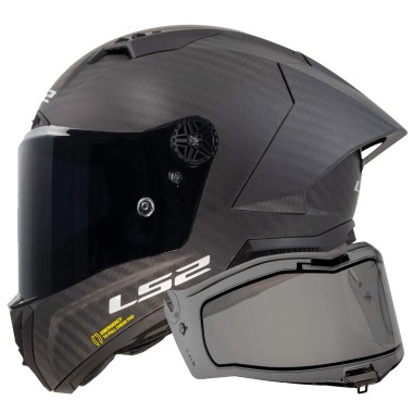 LS2 CASCO INTEGRALE THUNDER GP AERO CARBONIO + IRID FUME