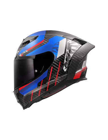 LS2 CASCO INTEGRALE DRAGON TRAX BLU ROSSO