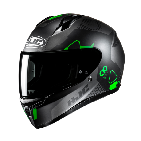 HJC CASCO INTEGRALE C10 ASPA NERO VERDE MC4SF