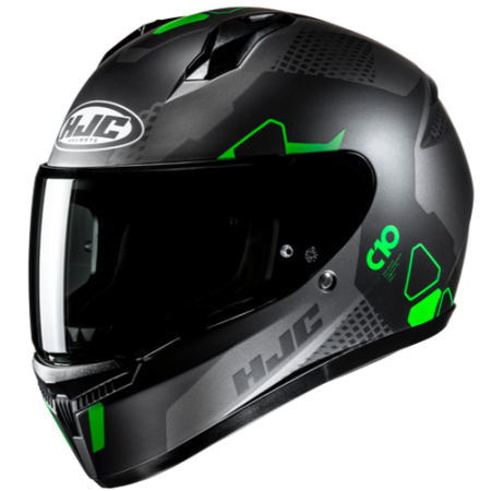 HJC CASCO INTEGRALE C10 ASPA NERO VERDE MC4SF