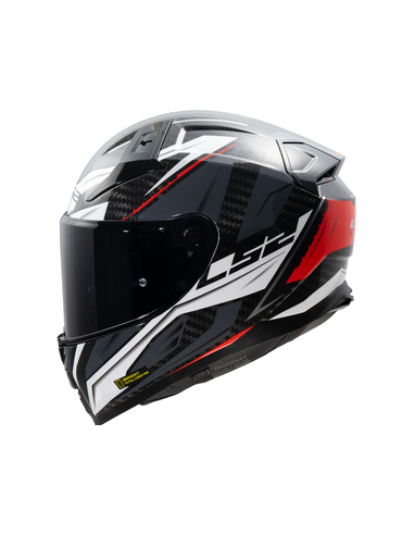 LS2 CASCO INTEGRALE VECTOR II SAVAGE BIANCO ROSSO