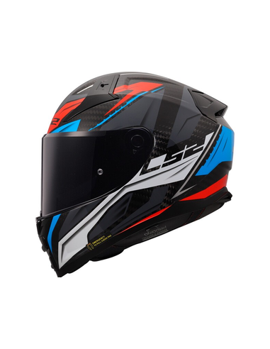LS2 CASCO INTEGRALE VECTOR II SAVAGE BIANCO ROSSO BLU