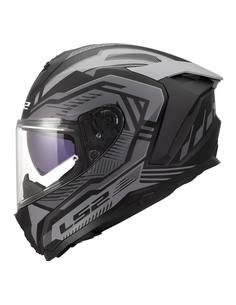 LS2 CASCO INTAGRALE CHALLENGER II DRAVIX GRIGIO OPACO