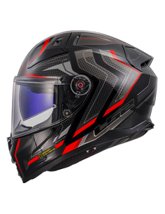LS2 CASCO INTEGRALE VECTOR II ALIZER NERO ROSSO