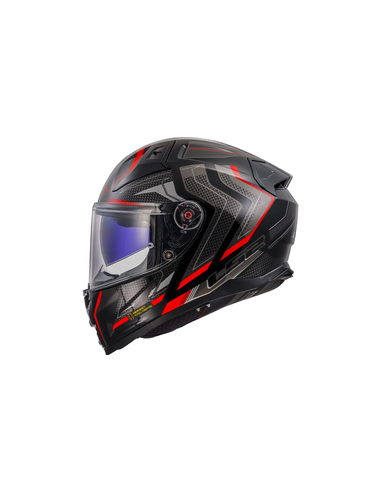 LS2 CASCO INTEGRALE VECTOR II ALIZER NERO ROSSO