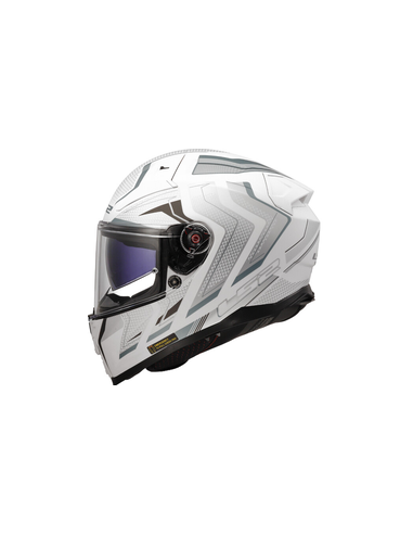 LS2 CASCO INTEGRALE VECTOR II ALIZER BIANCO GRIGIO