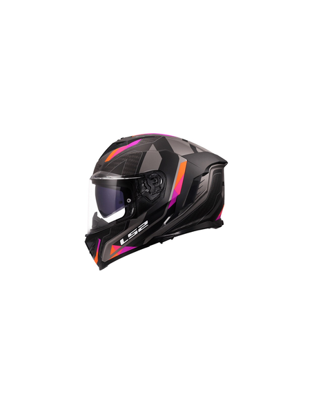 LS2 CASCO INTEGRALE STORM II SPORTY NERO OPACO ROSA