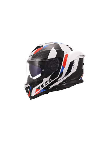 LS2 CASCO INTEGRALE STORM II SPORTY BLU ROSSO BIANCO