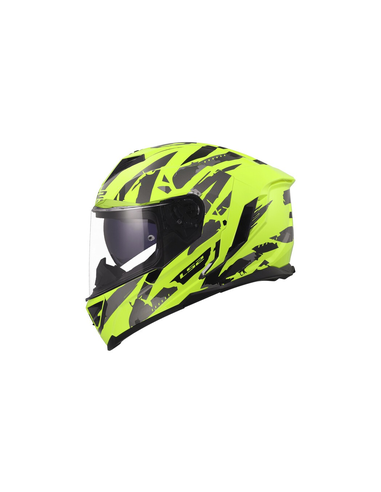 LS2 CASCO INTEGRALE STORM II KAOS GIALLO FLUO